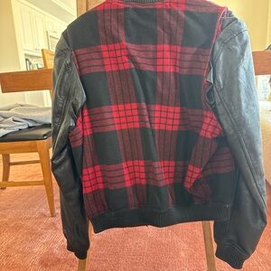 Blank NYC Red and Black Quilted Jacket